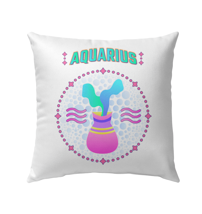 Aquarius Outdoor Pillow | Zodiac Series 1 - Beyond T-shirts