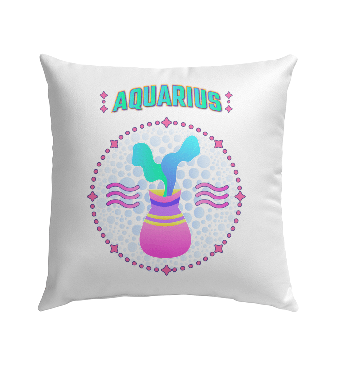 Aquarius Outdoor Pillow | Zodiac Series 1 - Beyond T-shirts