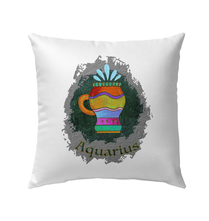 Aquarius Outdoor Pillow | Zodiac Series 11 - Beyond T-shirts