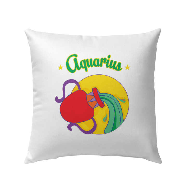 Aquarius Outdoor Pillow | Zodiac Series 5 - Beyond T-shirts