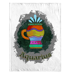 Aquarius Sherpa Blanket | Zodiac Series 11 - Beyond T-shirts