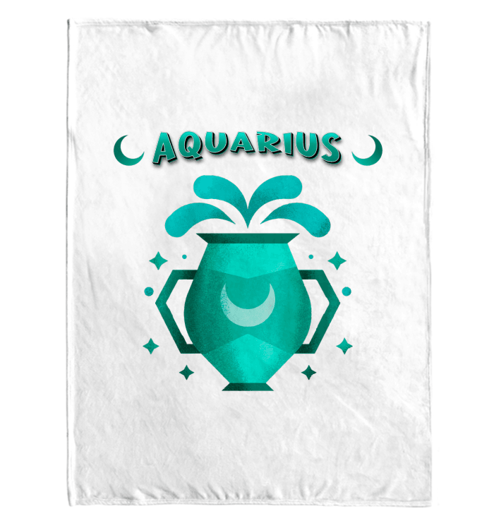 Aquarius Sherpa Blanket | Zodiac Series 2 - Beyond T-shirts