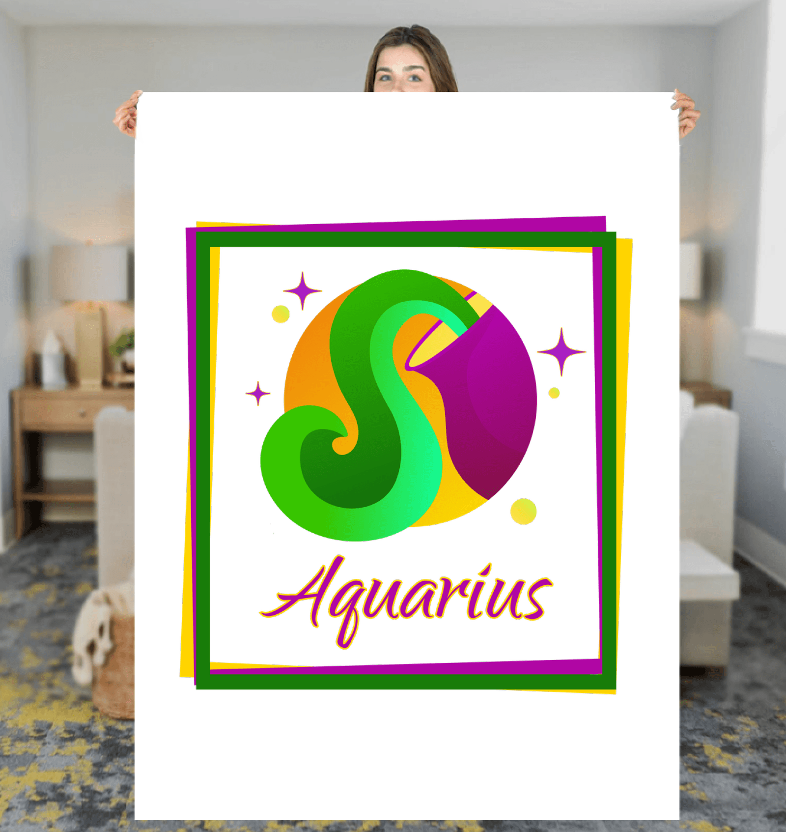 Aquarius Sherpa Blanket | Zodiac Series 3 - Beyond T-shirts