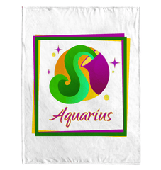 Aquarius Sherpa Blanket | Zodiac Series 3 - Beyond T-shirts