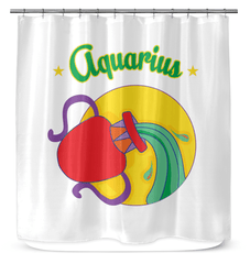 Aquarius Shower Curtain | Zodiac Series 5 - Beyond T-shirts