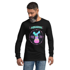 Aquarius Unisex Long Sleeve Tee | Zodiac Series 1 - Beyond T-shirts