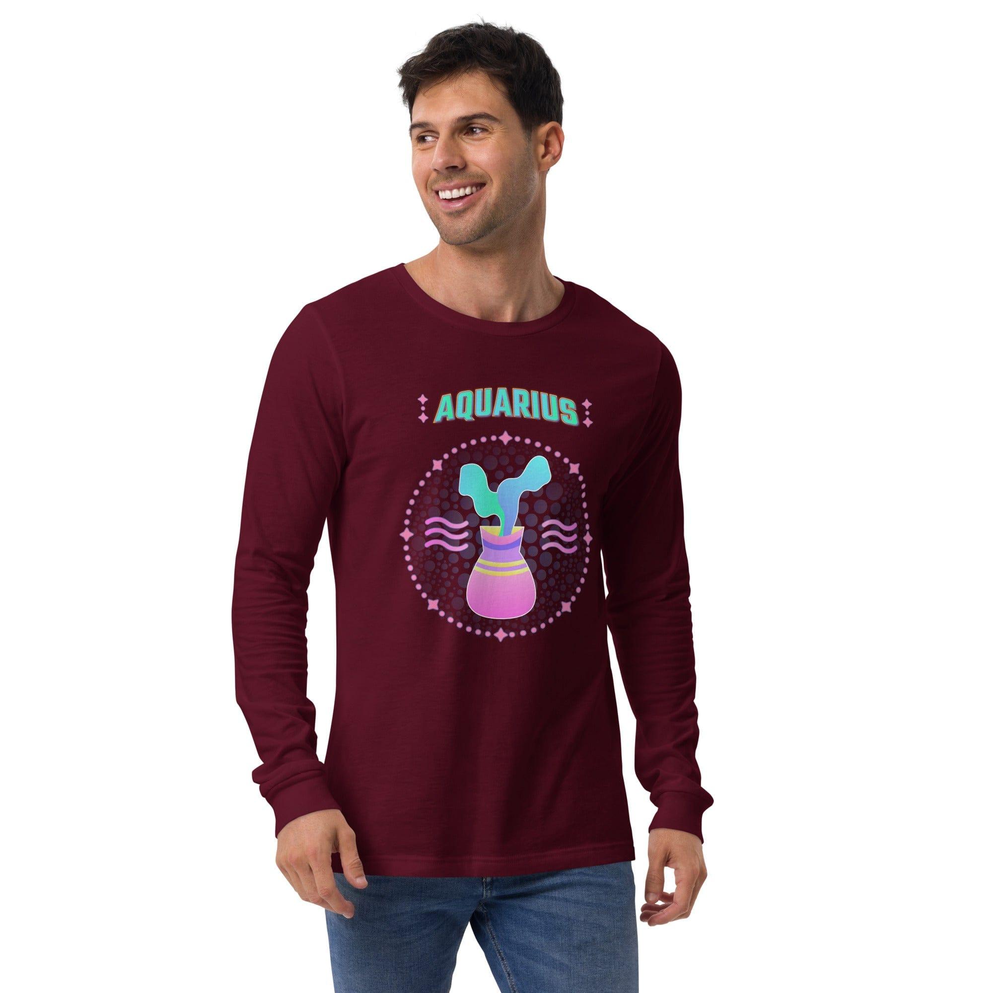 Aquarius Unisex Long Sleeve Tee | Zodiac Series 1 - Beyond T-shirts