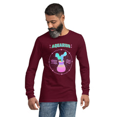 Aquarius Unisex Long Sleeve Tee | Zodiac Series 1 - Beyond T-shirts