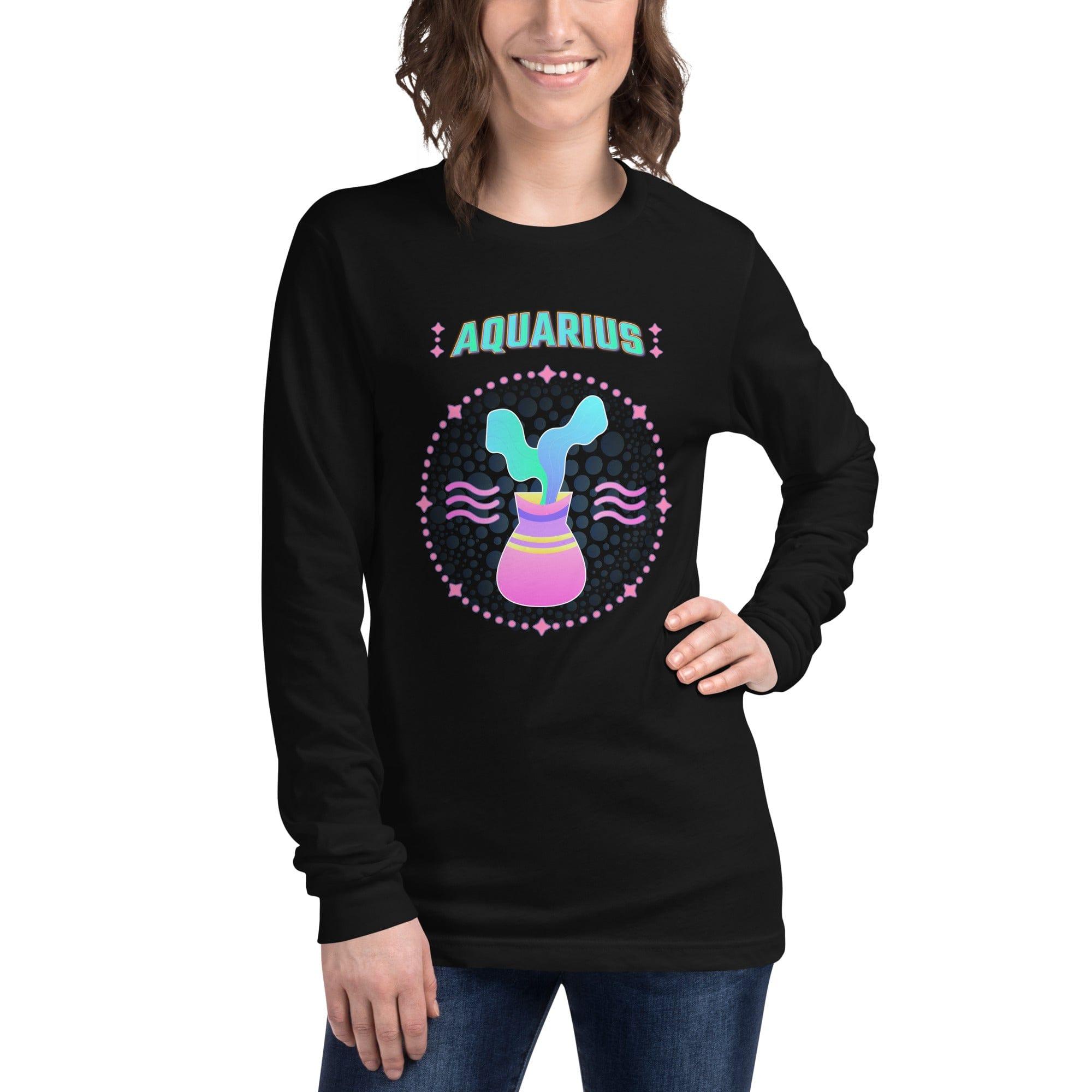 Aquarius Unisex Long Sleeve Tee | Zodiac Series 1 - Beyond T-shirts