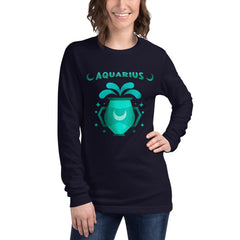 Aquarius Unisex Long Sleeve Tee | Zodiac Series 2 - Beyond T-shirts