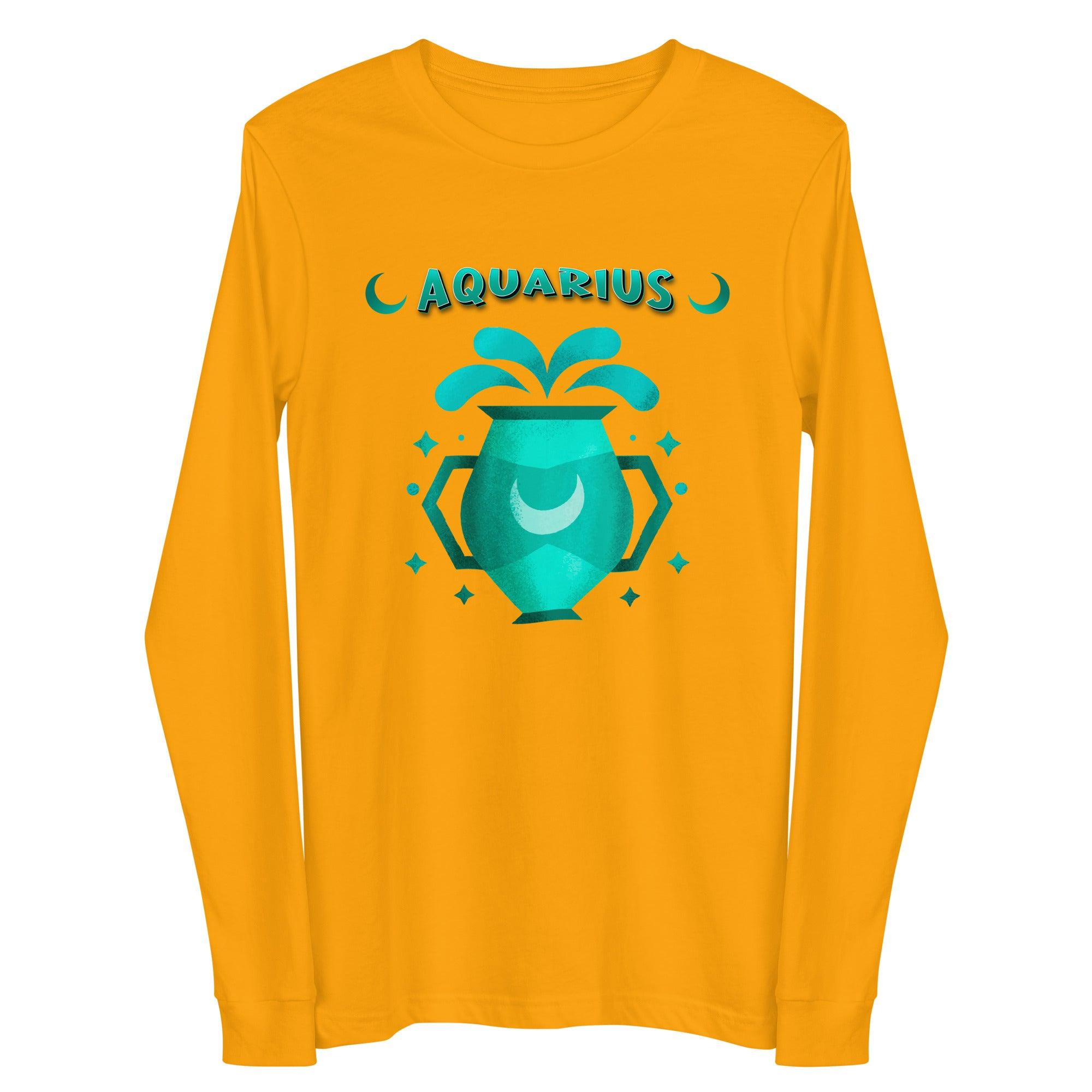 Aquarius Unisex Long Sleeve Tee | Zodiac Series 2 - Beyond T-shirts