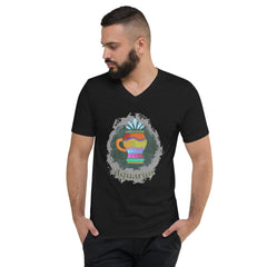 Aquarius Unisex Short Sleeve V-Neck T-Shirt | Zodiac Series 11 - Beyond T-shirts