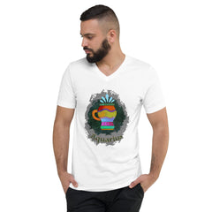 Aquarius Unisex Short Sleeve V-Neck T-Shirt | Zodiac Series 11 - Beyond T-shirts