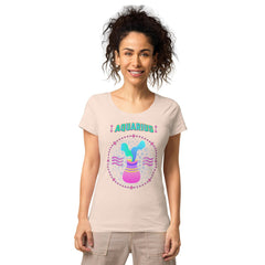 Aquarius Women’s Basic Organic T-Shirt | Zodiac Series 1 - Beyond T-shirts