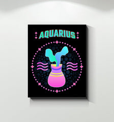 Aquarius Wrapped Canvas | Zodiac series 1 - Beyond T-shirts