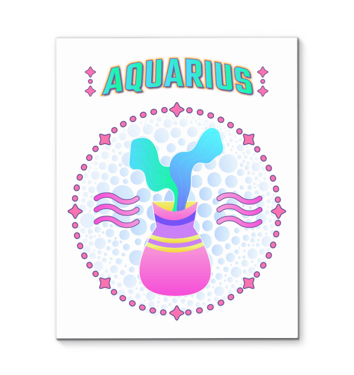 Aquarius Wrapped Canvas | Zodiac series 1 - Beyond T-shirts