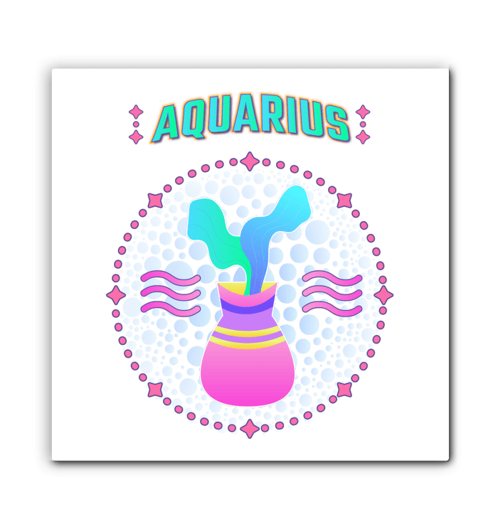 Aquarius Wrapped Canvas | Zodiac series 1 - Beyond T-shirts