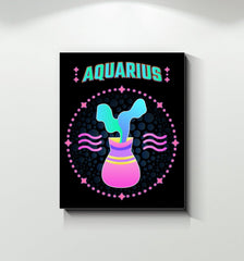 Aquarius Wrapped Canvas | Zodiac series 1 - Beyond T-shirts