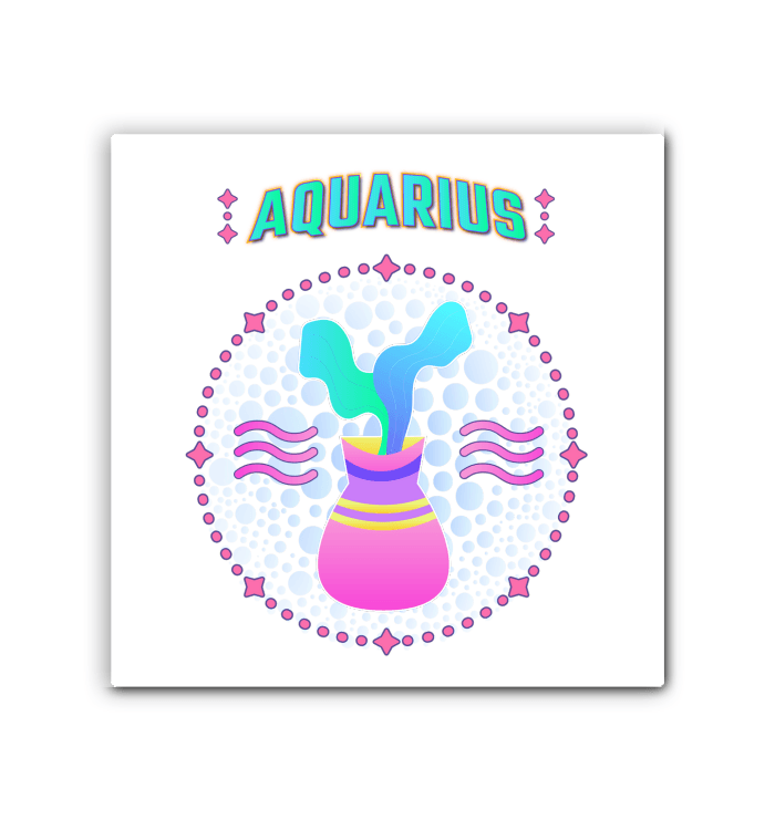 Aquarius Wrapped Canvas | Zodiac series 1 - Beyond T-shirts