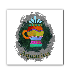 Aquarius Wrapped Canvas | Zodiac series 11 - Beyond T-shirts