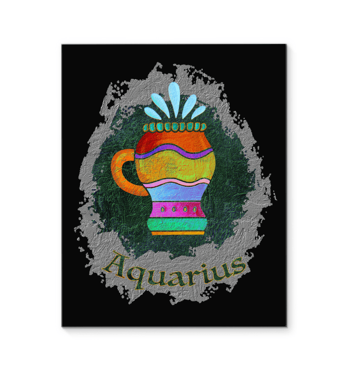 Aquarius Wrapped Canvas | Zodiac series 11 - Beyond T-shirts
