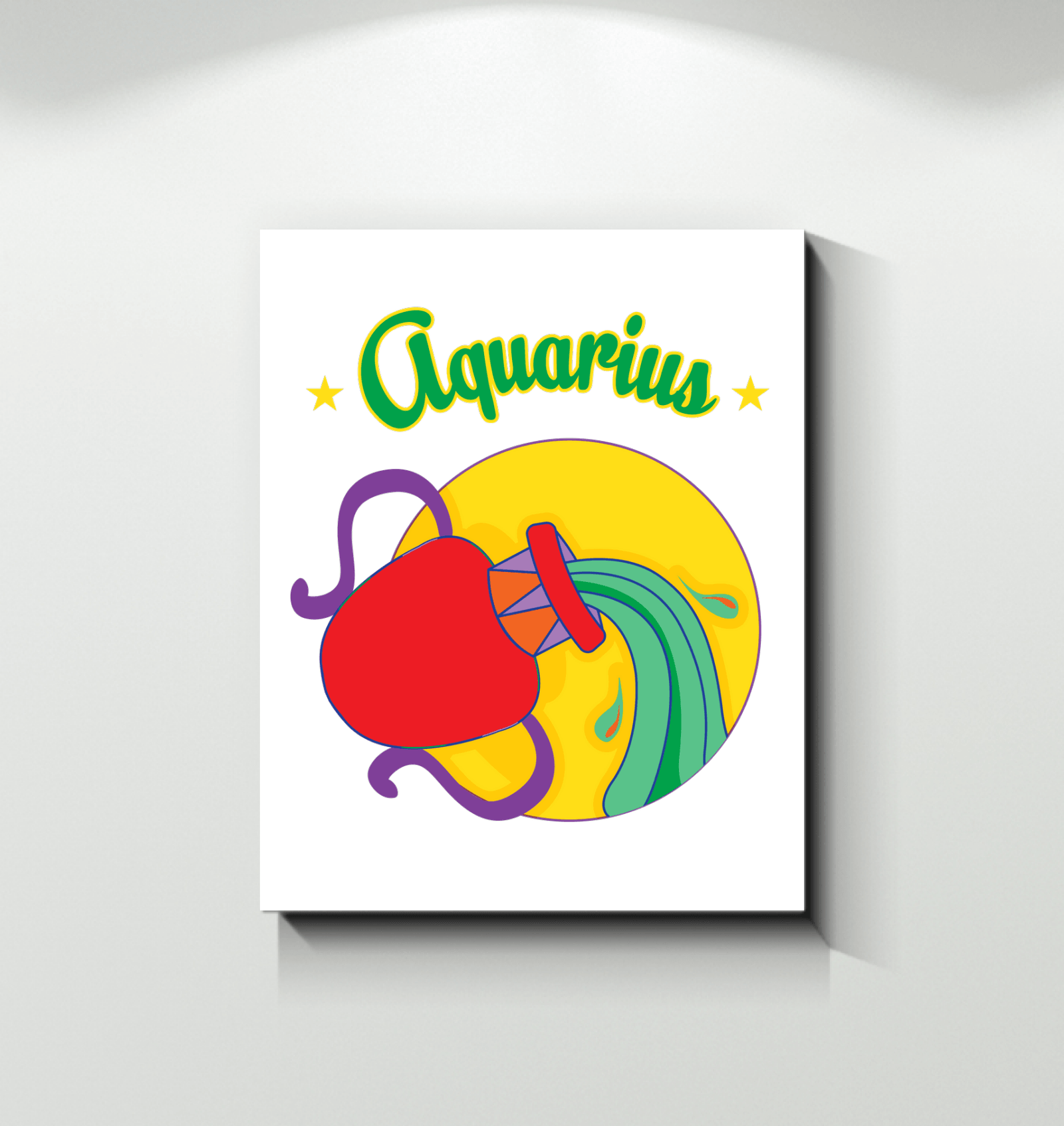 Aquarius Wrapped Canvas | Zodiac series 5 - Beyond T-shirts