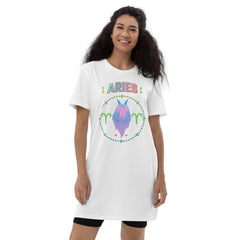 Aries Organic Cotton T-Shirt Dress | Zodiac Series 1 - Beyond T-shirts