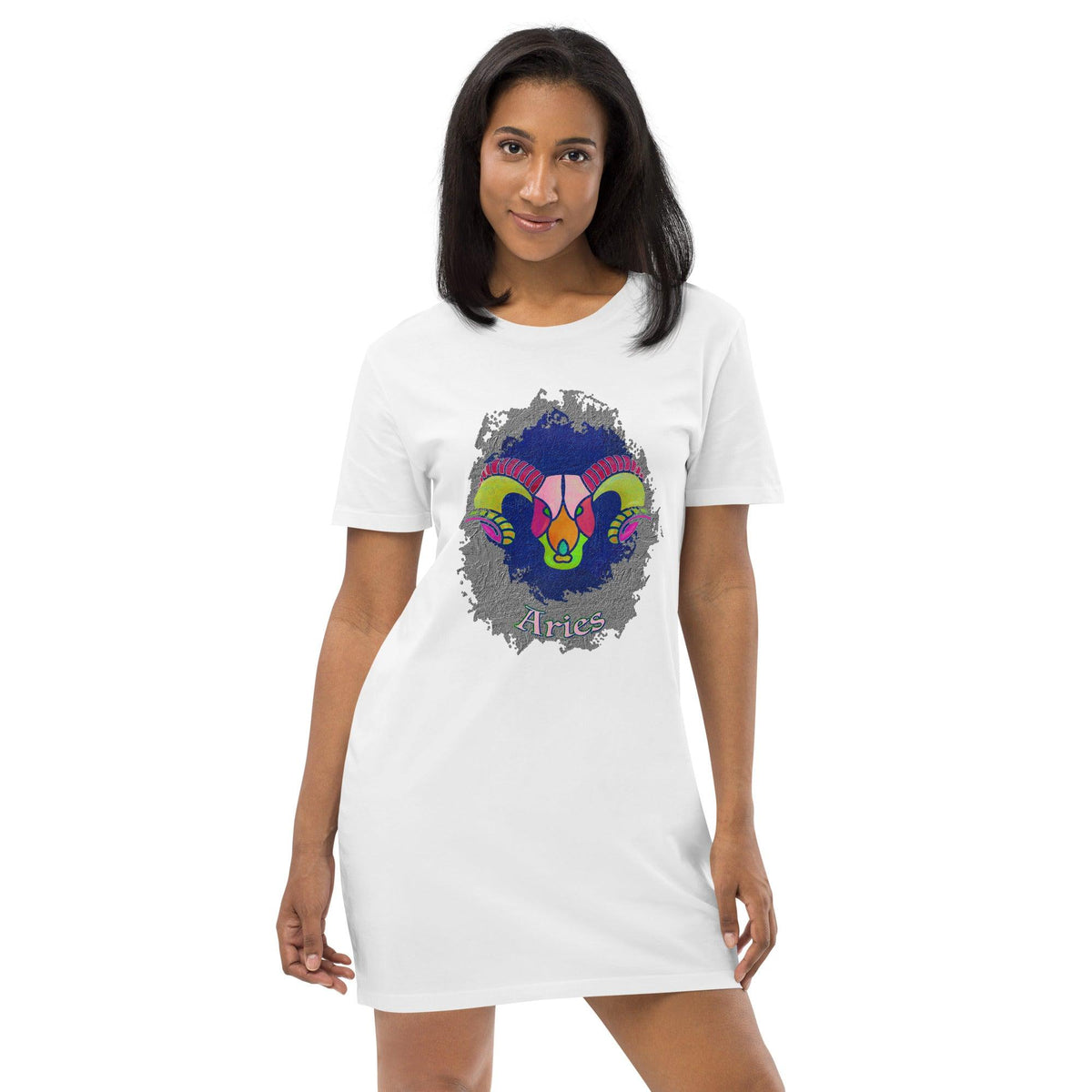 Aries Organic Cotton T-shirt Dress | Zodiac Series 11 - Beyond T-shirts