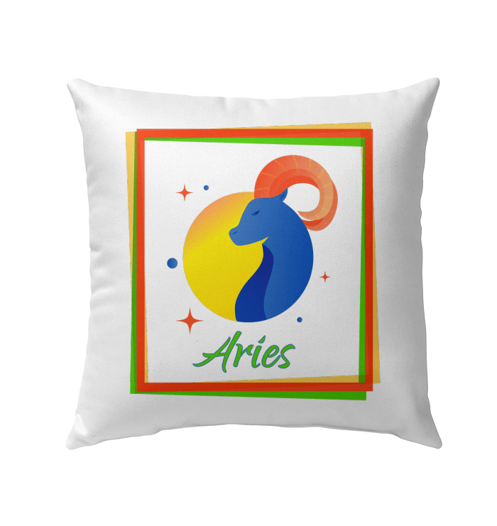 Aries Outdoor Pillow | Zodiac Series 3 - Beyond T-shirts