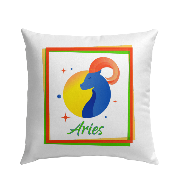 Aries Outdoor Pillow | Zodiac Series 3 - Beyond T-shirts