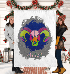 Aries Sherpa Blanket | Zodiac Series 11 - Beyond T-shirts
