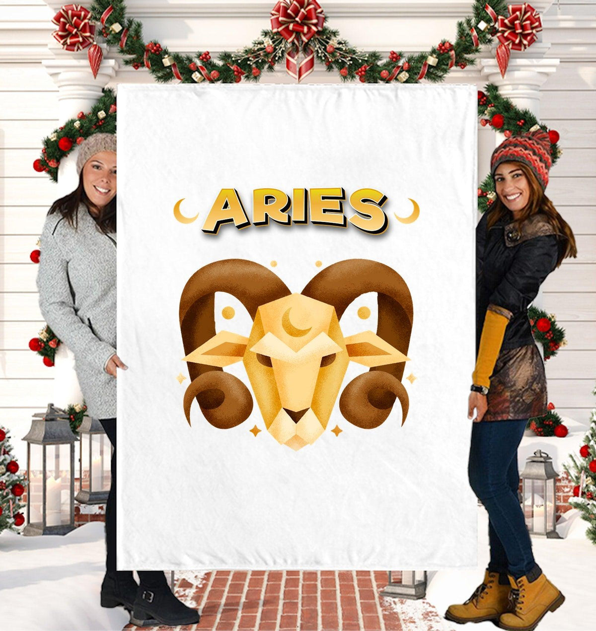 Aries Sherpa Blanket | Zodiac Series 2 - Beyond T-shirts