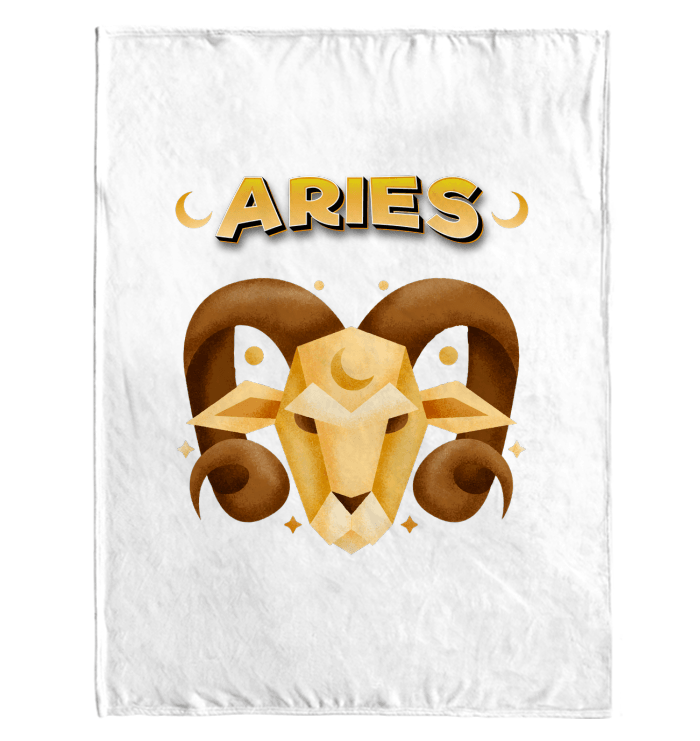 Aries Sherpa Blanket | Zodiac Series 2 - Beyond T-shirts