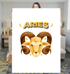 Aries Sherpa Blanket | Zodiac Series 2 - Beyond T-shirts