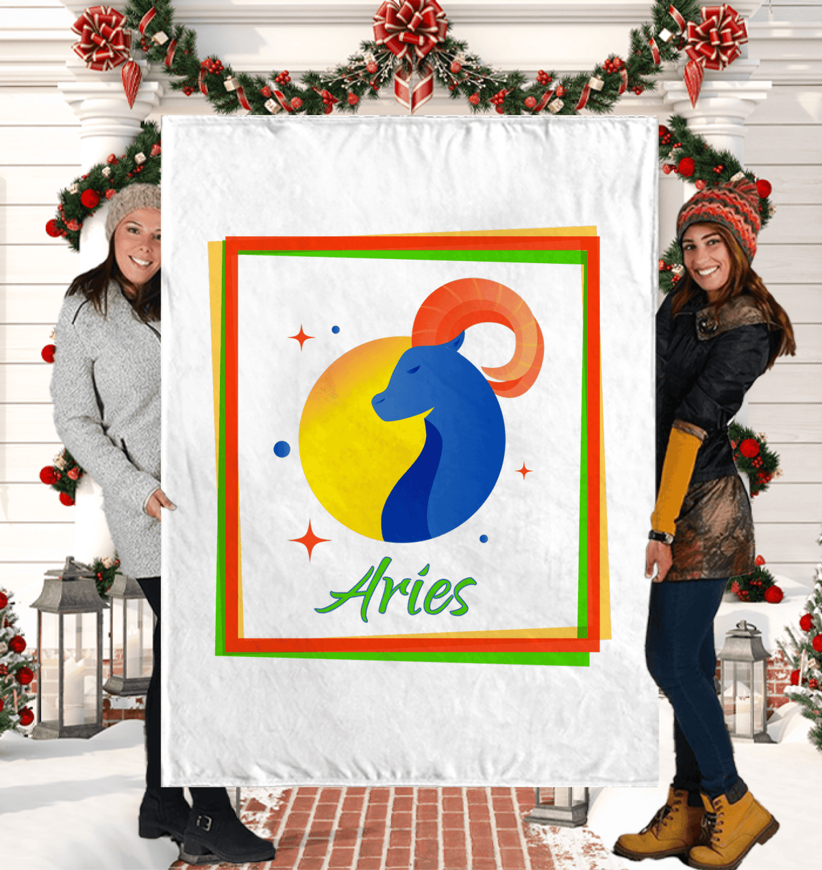 Aries Sherpa Blanket | Zodiac Series 3 - Beyond T-shirts