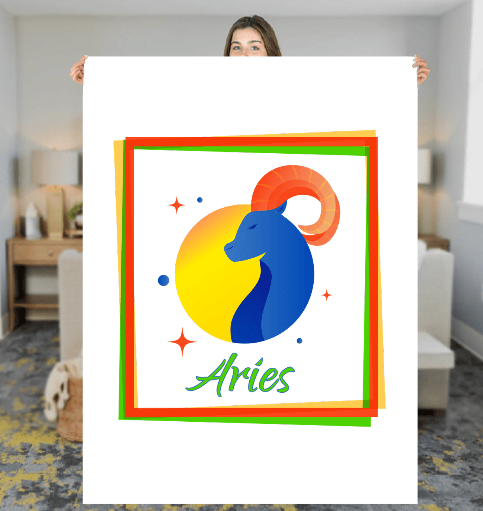 Aries Sherpa Blanket | Zodiac Series 3 - Beyond T-shirts