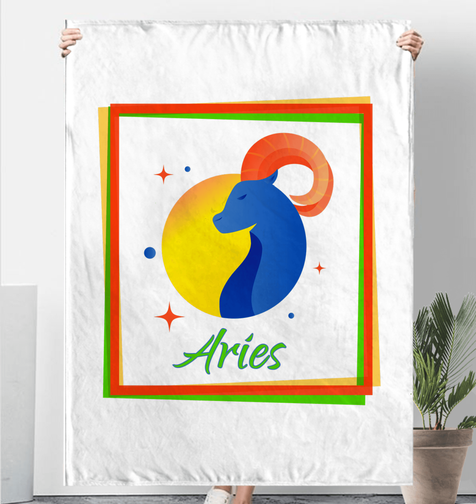 Aries Sherpa Blanket | Zodiac Series 3 - Beyond T-shirts