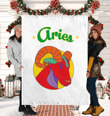 Aries Sherpa Blanket | Zodiac Series 5 - Beyond T-shirts