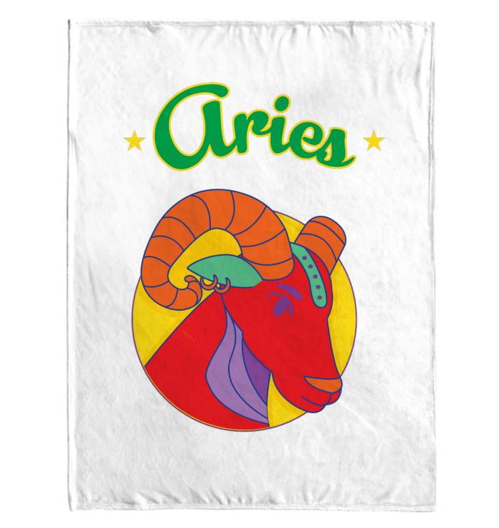 Aries Sherpa Blanket | Zodiac Series 5 - Beyond T-shirts