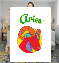 Aries Sherpa Blanket | Zodiac Series 5 - Beyond T-shirts