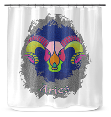 Aries Shower Curtain | Zodiac Series 11 - Beyond T-shirts