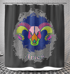 Aries Shower Curtain | Zodiac Series 11 - Beyond T-shirts