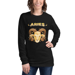 Aries Unisex Long Sleeve Tee | Zodiac Series 2 - Beyond T-shirts