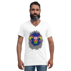 Aries Unisex Short Sleeve V-Neck T-Shirt | Zodiac Series 11 - Beyond T-shirts