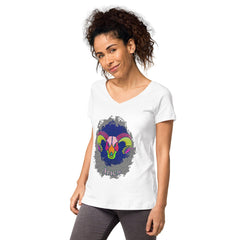 Aries Women’s Fitted V-neck T-shirt | Zodiac Series 11 - Beyond T-shirts