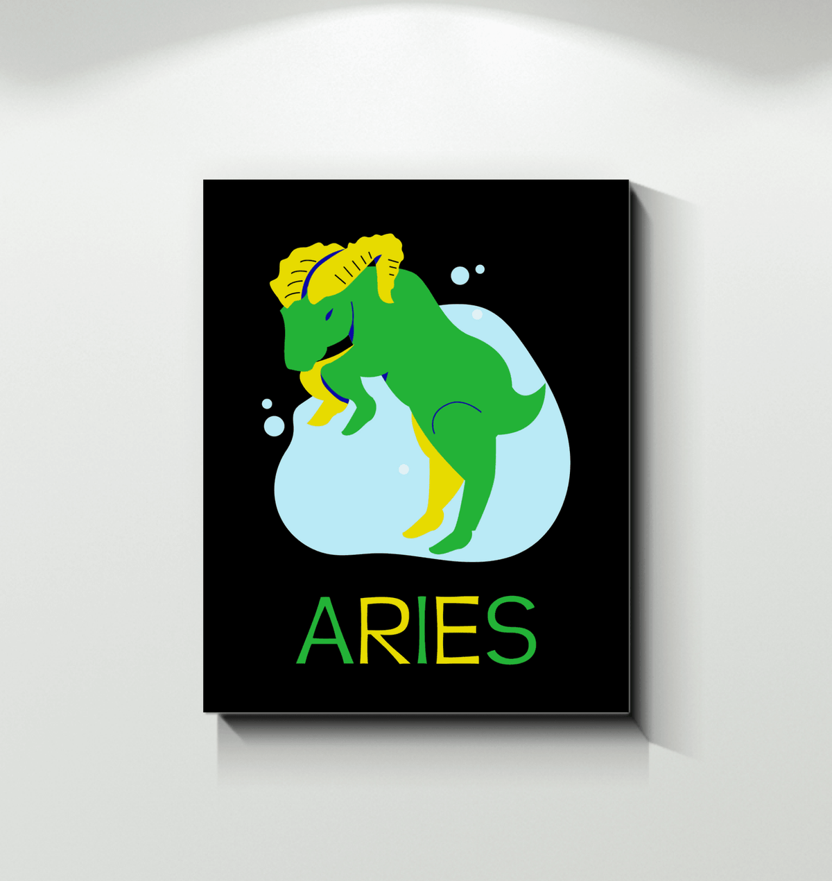 Aries Wrapped Canvas 16x20 | Zodiac Series 4 - Beyond T-shirts
