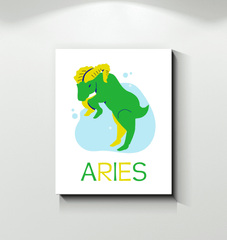 Aries Wrapped Canvas 16x20 | Zodiac Series 4 - Beyond T-shirts