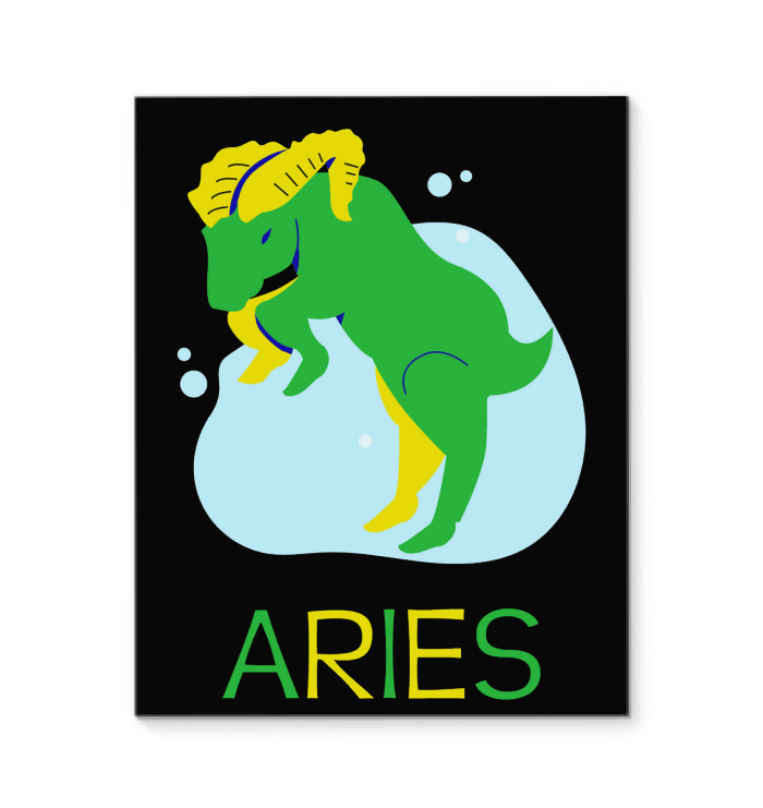 Aries Wrapped Canvas 8x10 | Zodiac Series 4 - Beyond T-shirts