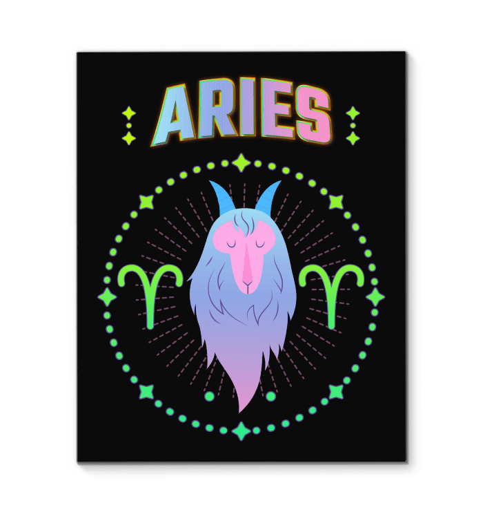 Aries Wrapped Canvas | Zodiac series 1 - Beyond T-shirts