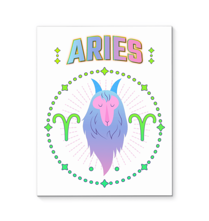 Aries Wrapped Canvas | Zodiac series 1 - Beyond T-shirts